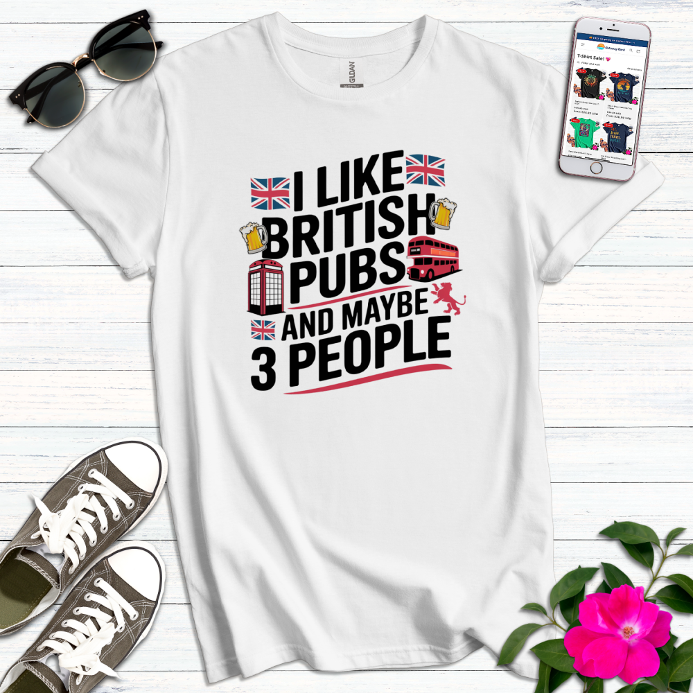 British Pubs 3 People T-Shirt