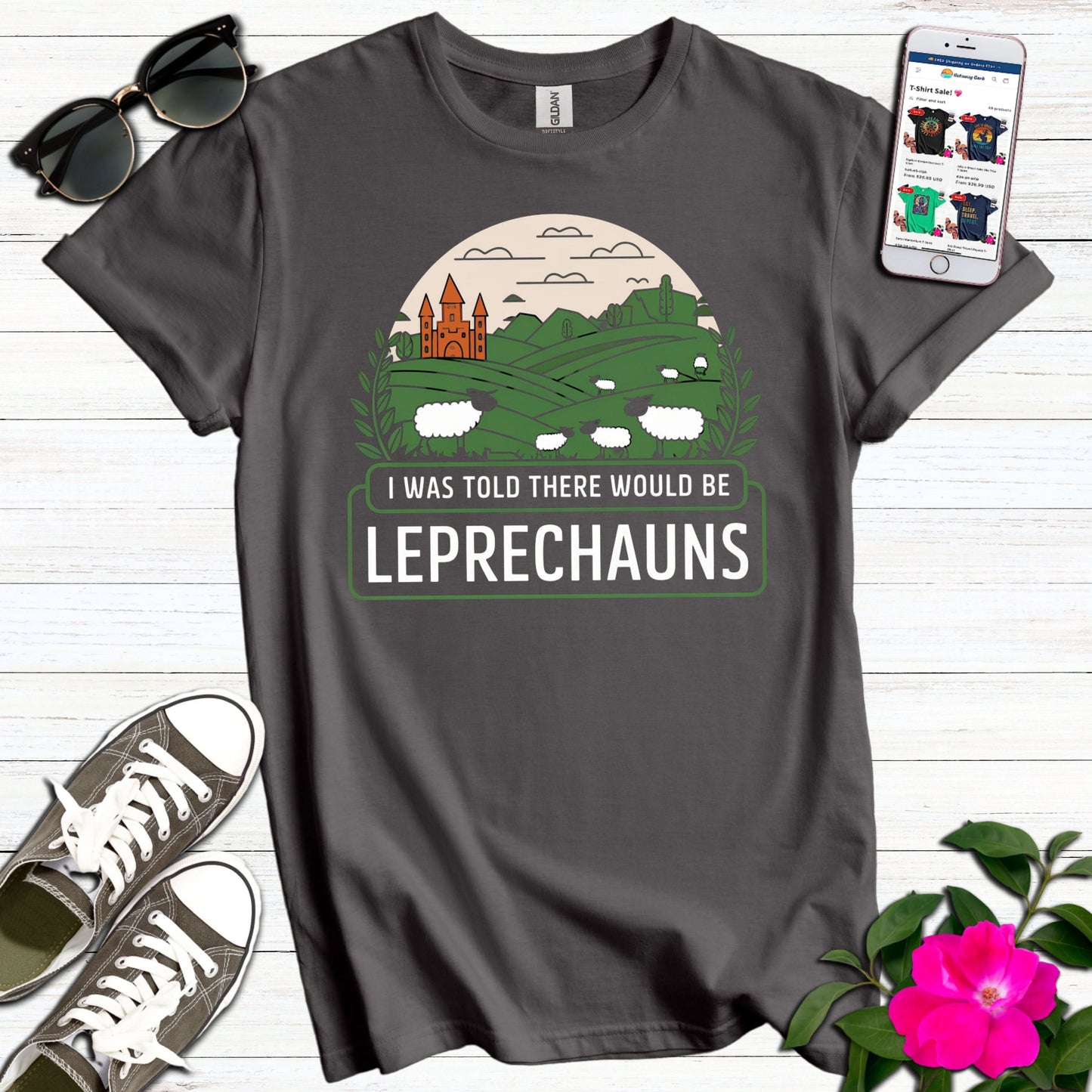 Was Told Leprechauns Sheep T-Shirt