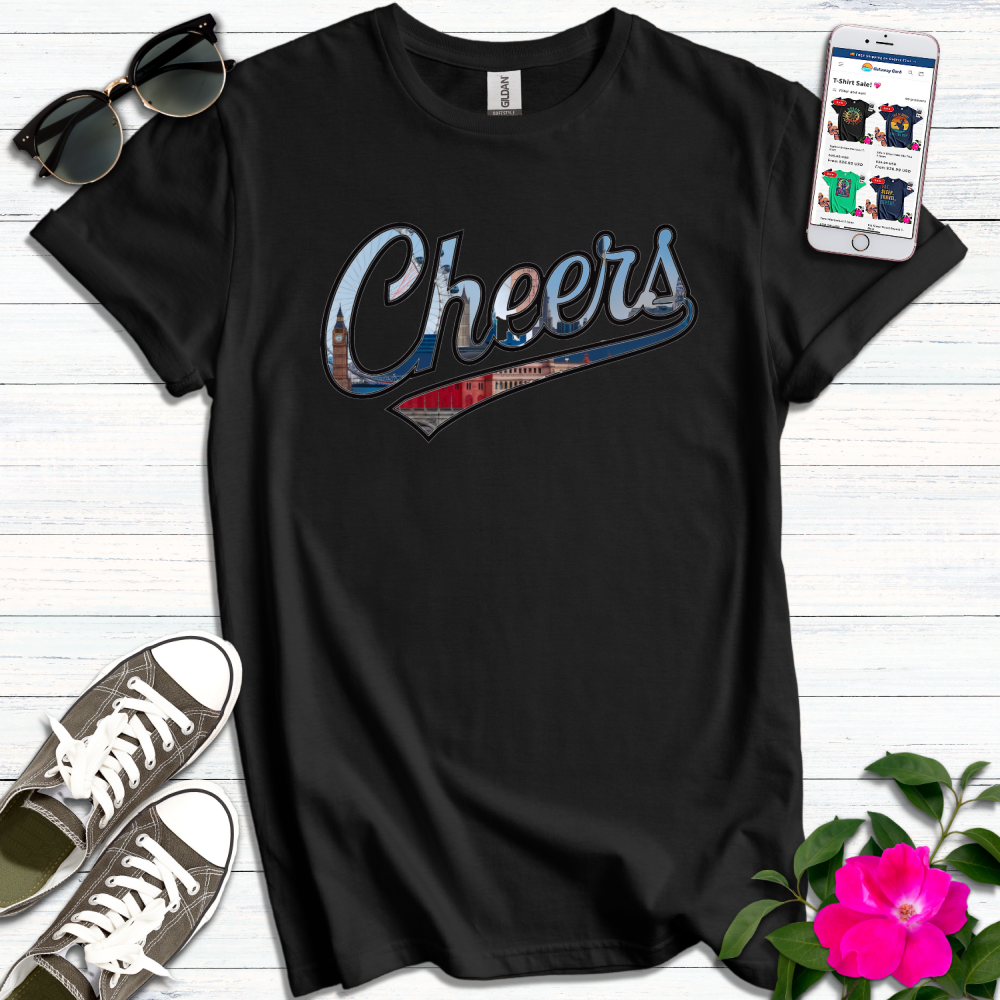 Cheers Graphic Typography T-Shirt