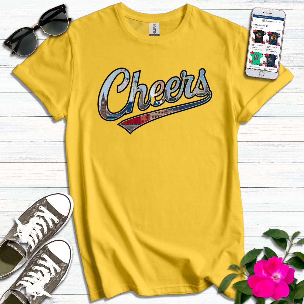 Cheers Graphic Typography T-Shirt