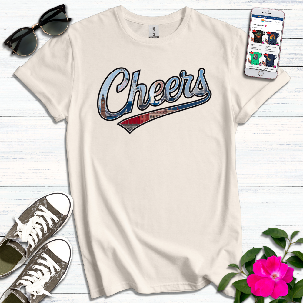 Cheers Graphic Typography T-Shirt