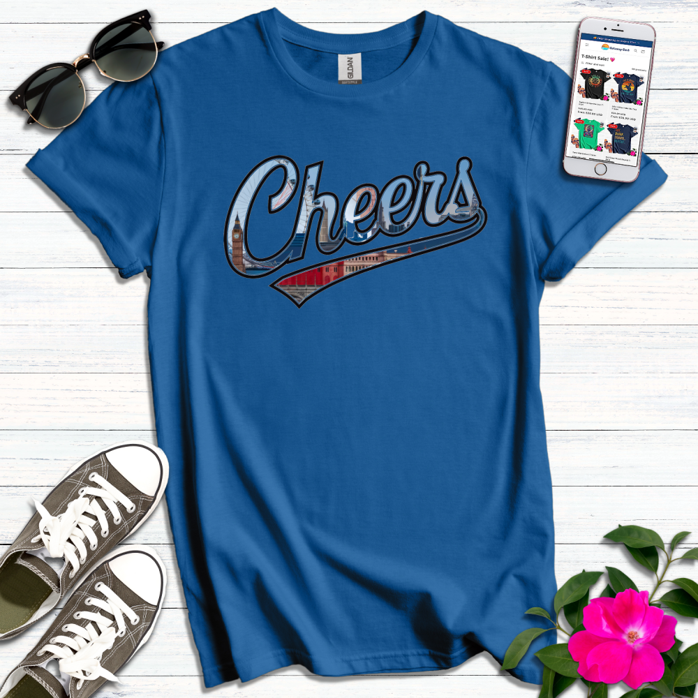 Cheers Graphic Typography T-Shirt