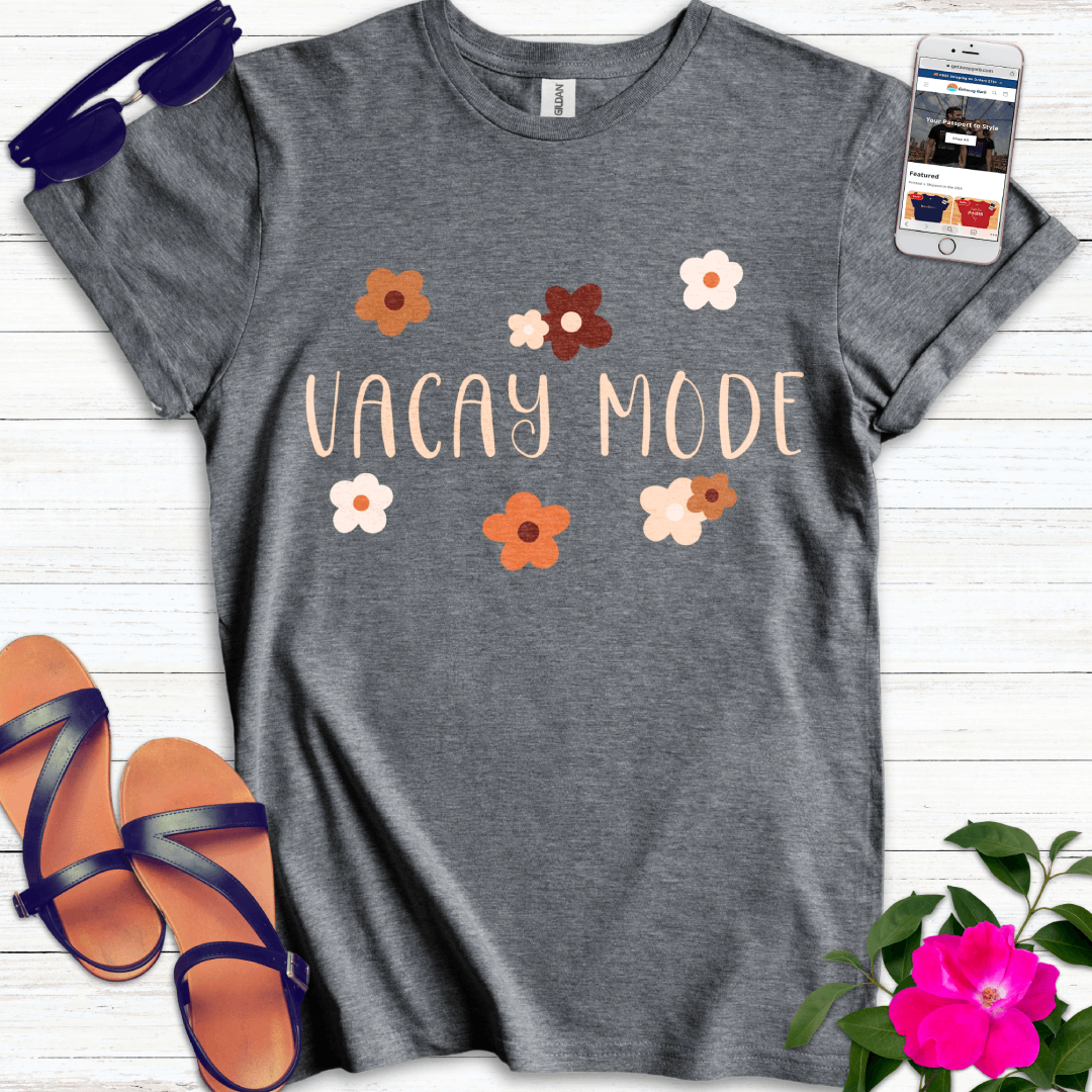 Vacay Mode Boho Flowers T-Shirt
