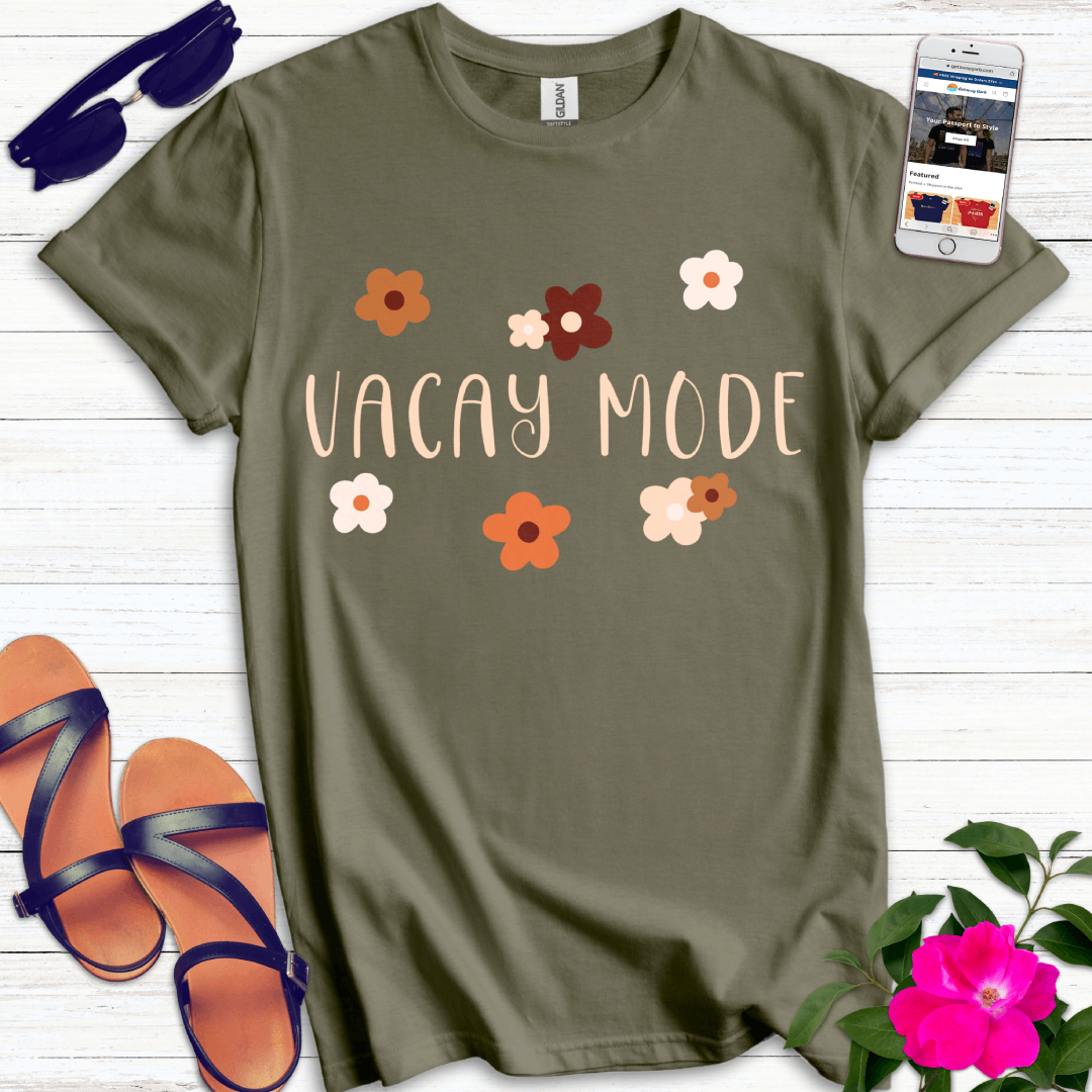 Vacay Mode Boho Flowers T-Shirt