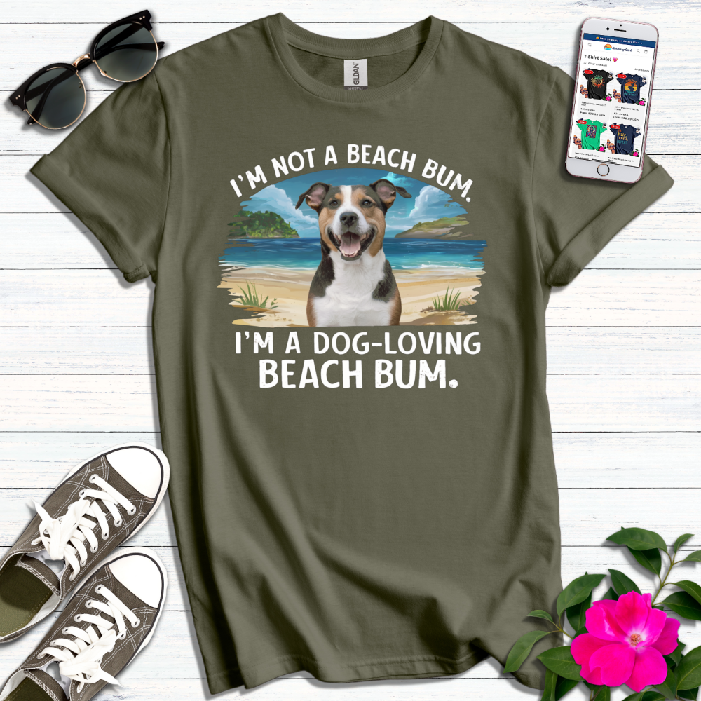 Dog Loving Beach Bum T-Shirt