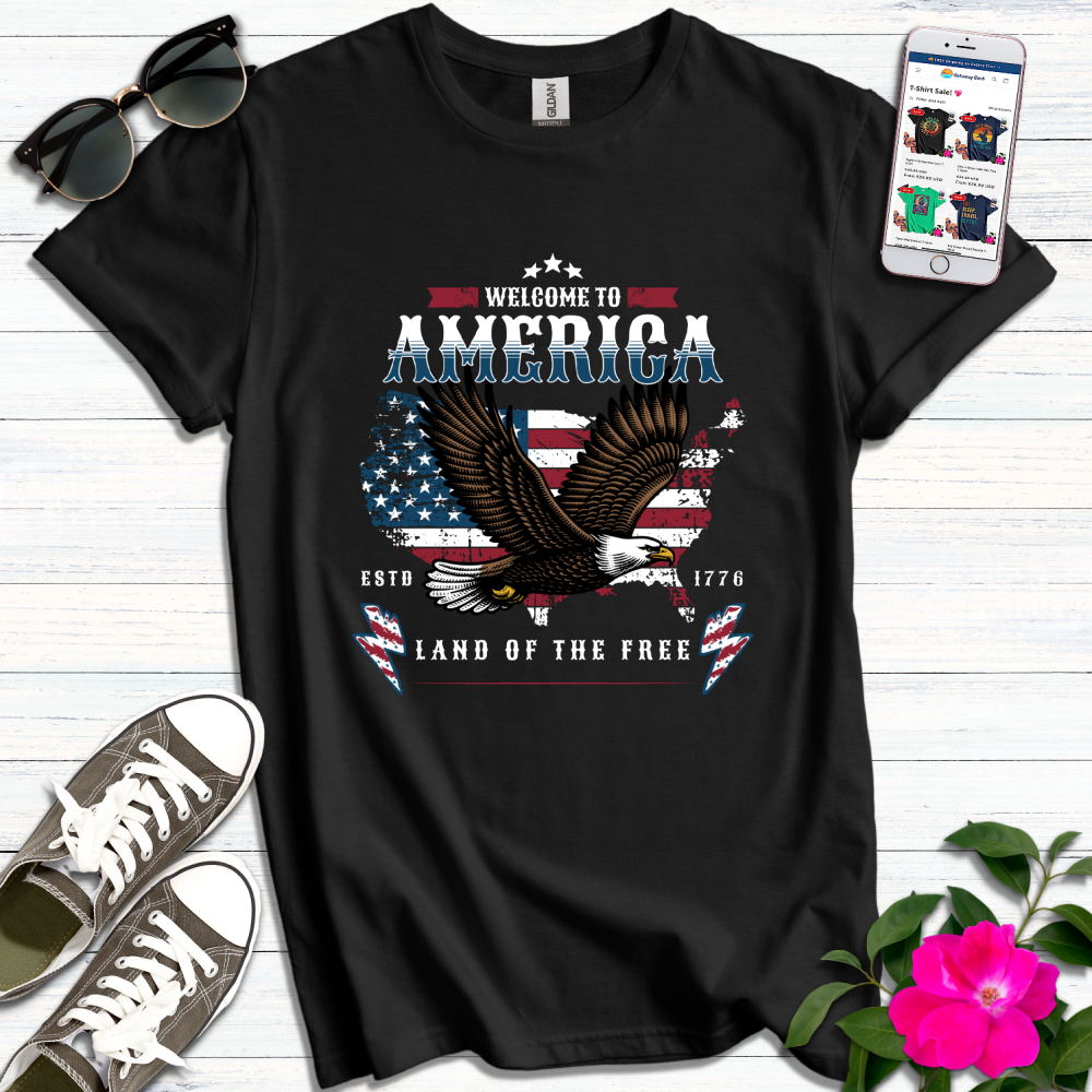 Eagle Welcome to America T-Shirt