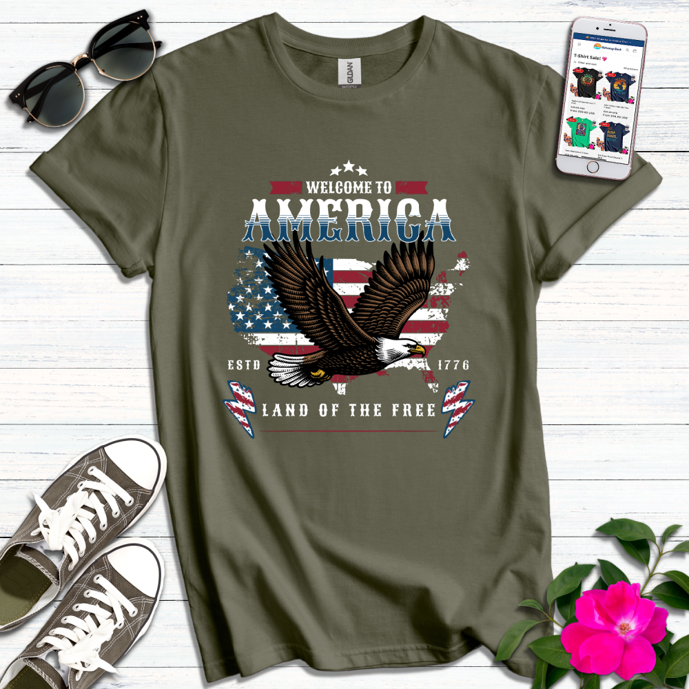 Eagle Welcome to America T-Shirt