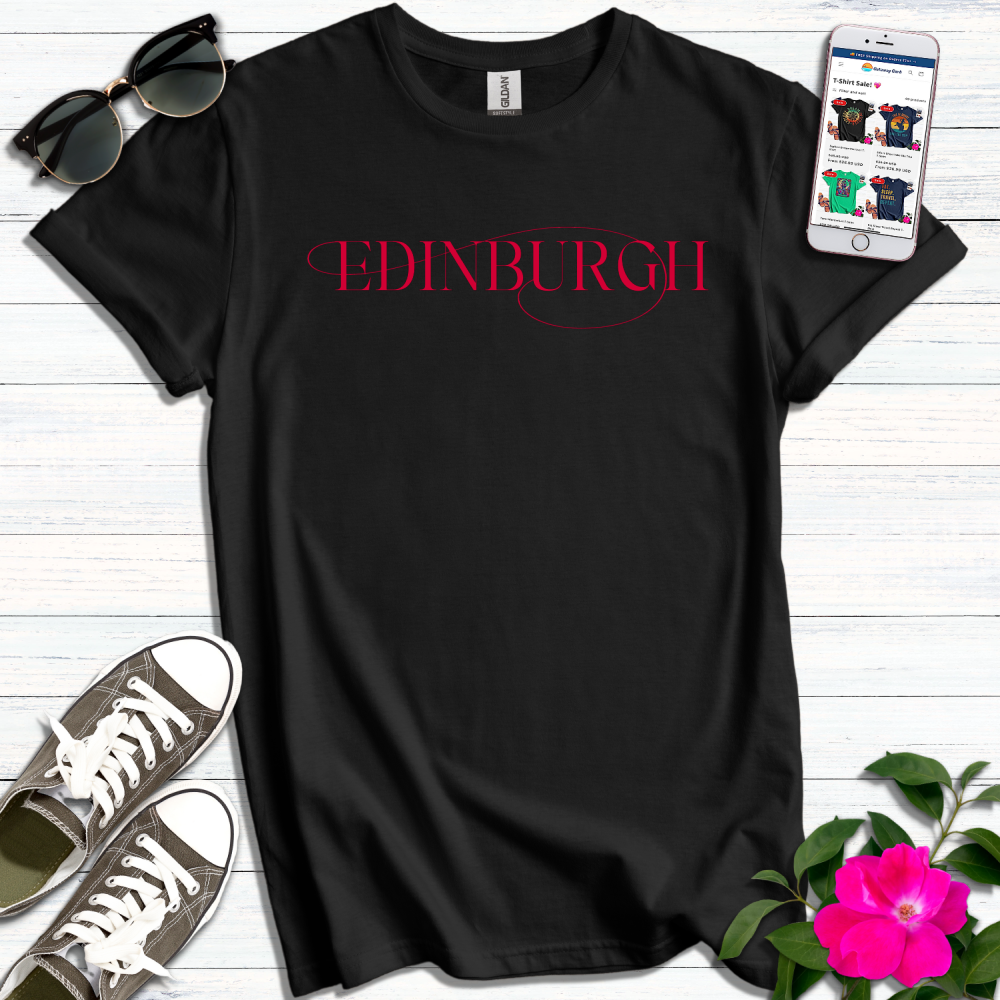 Edinburgh Typography T-Shirt