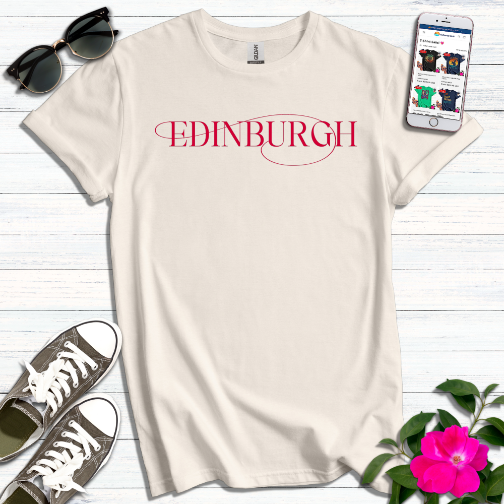 Edinburgh Typography T-Shirt