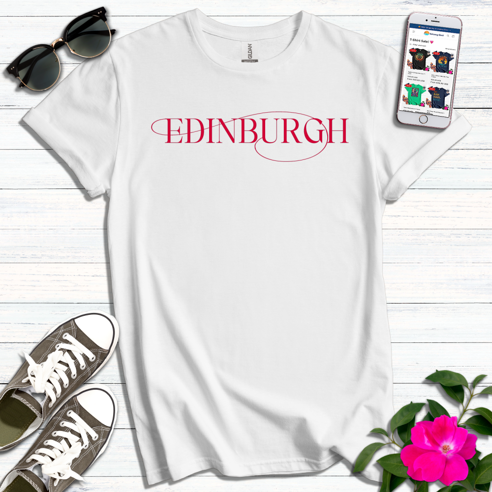 Edinburgh Typography T-Shirt