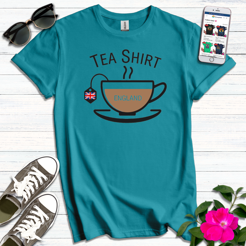 England Tea Flag Tag T-Shirt