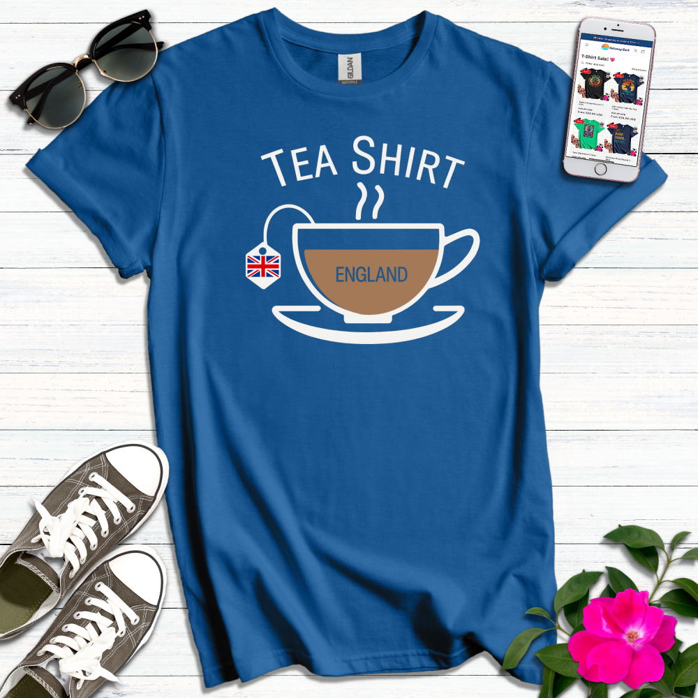 England Tea Flag Tag T-Shirt