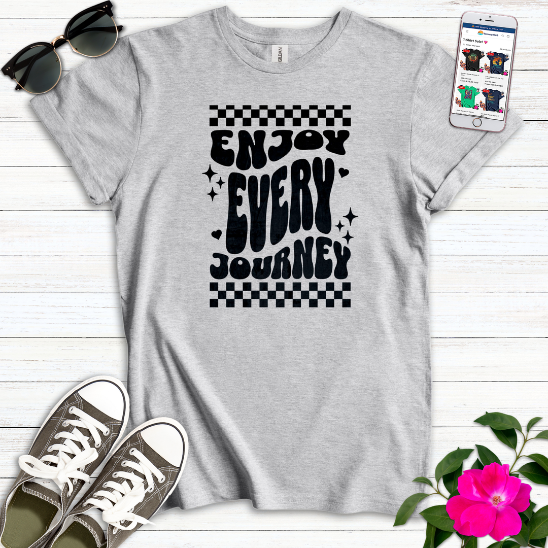 Enjoy Every Journey Retro T-Shirt