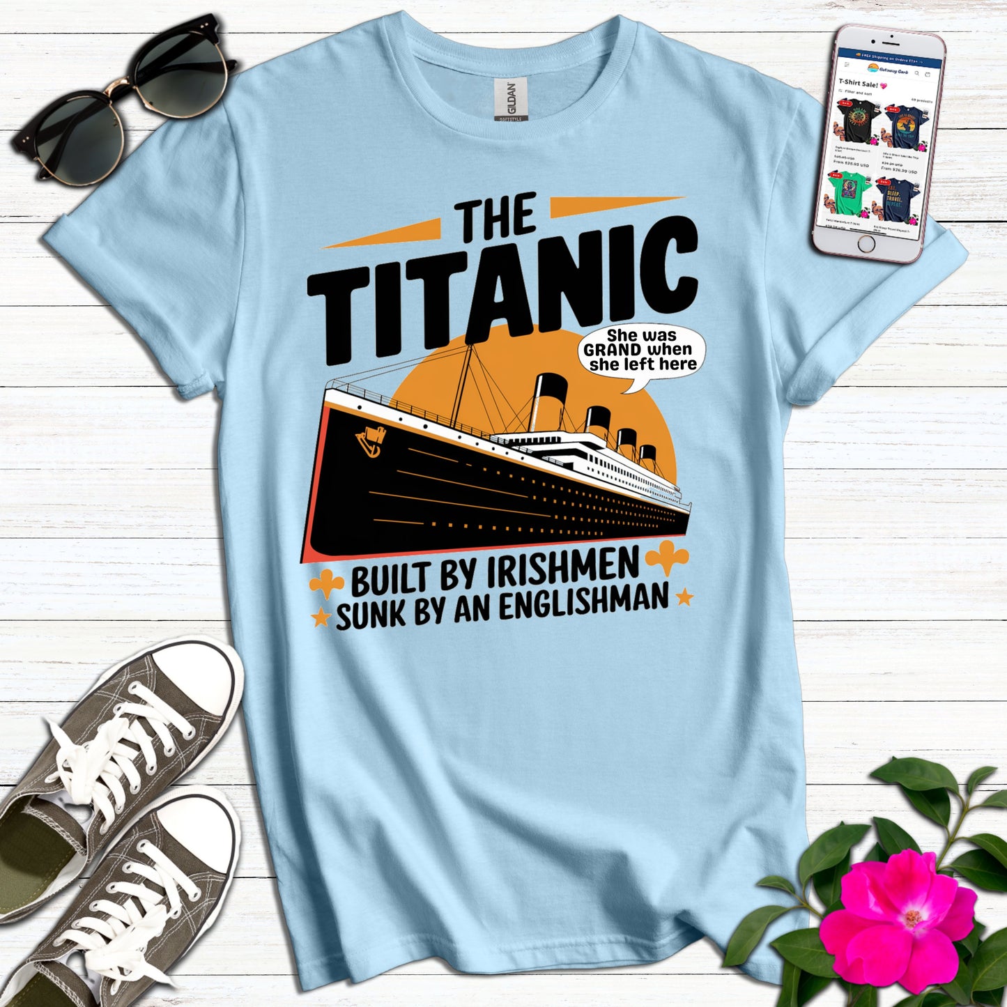 Funny Titanic Irishmen T-Shirt