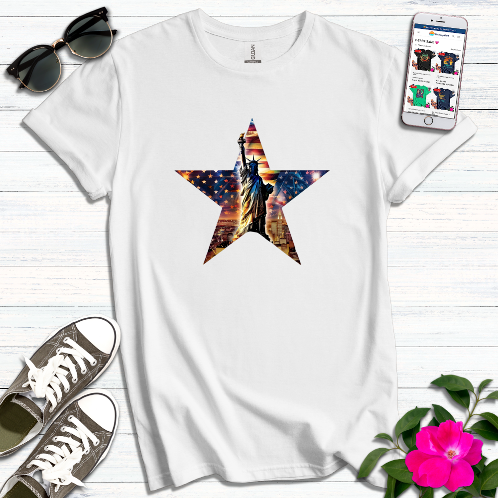 Lady Liberty No Words T-Shirt