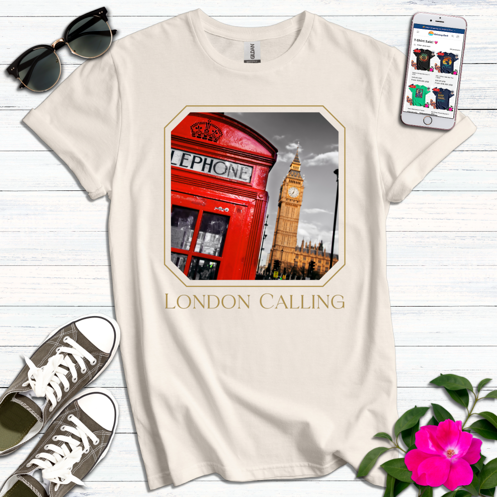 London Calling Red Phone Box T-Shirt