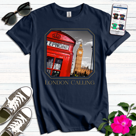 London Calling Red Phone Box T-Shirt