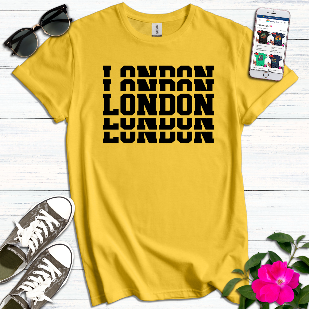 London Stacked Letters T-Shirt