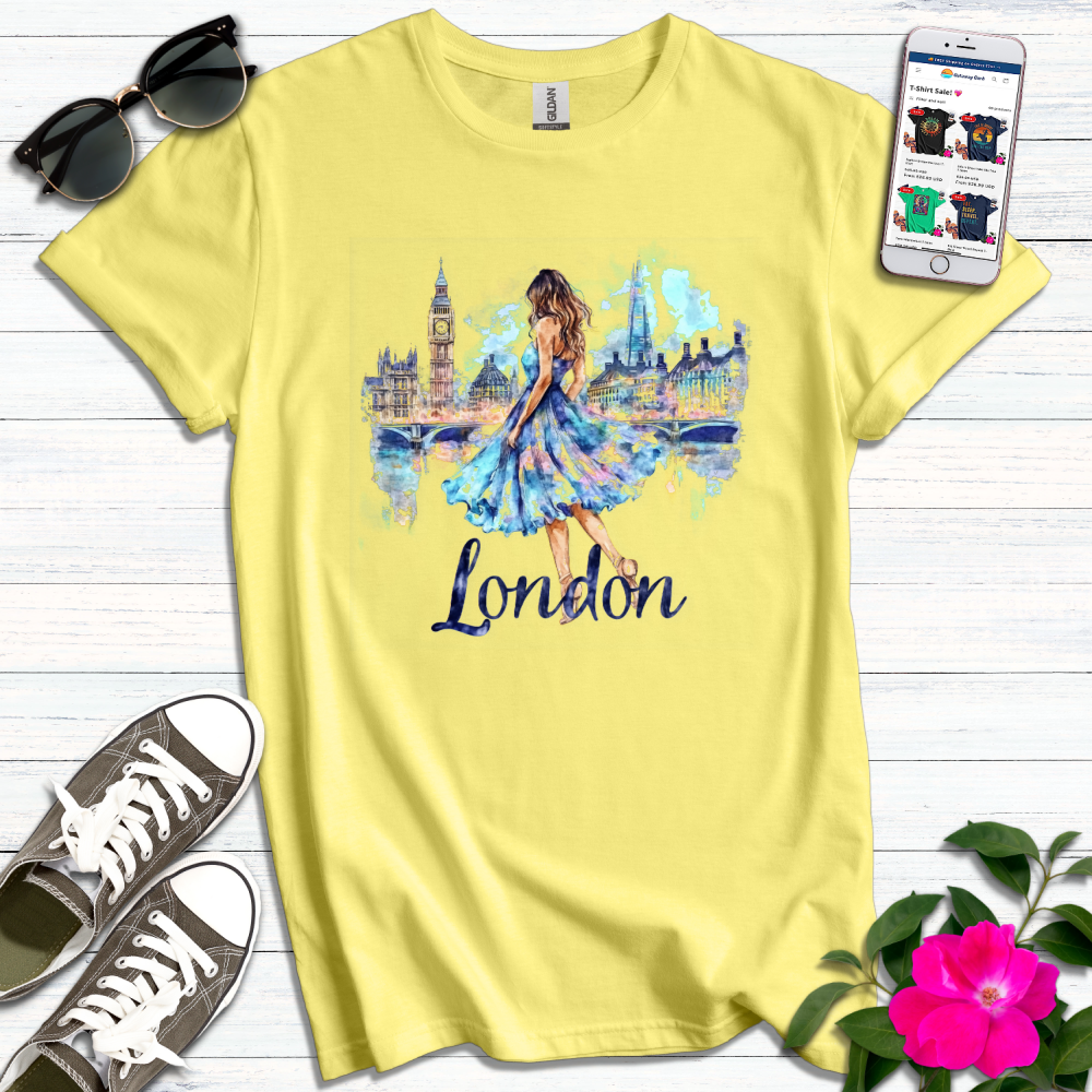 London Vibes Watercolor T-Shirt