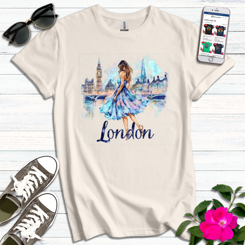 London Vibes Watercolor T-Shirt