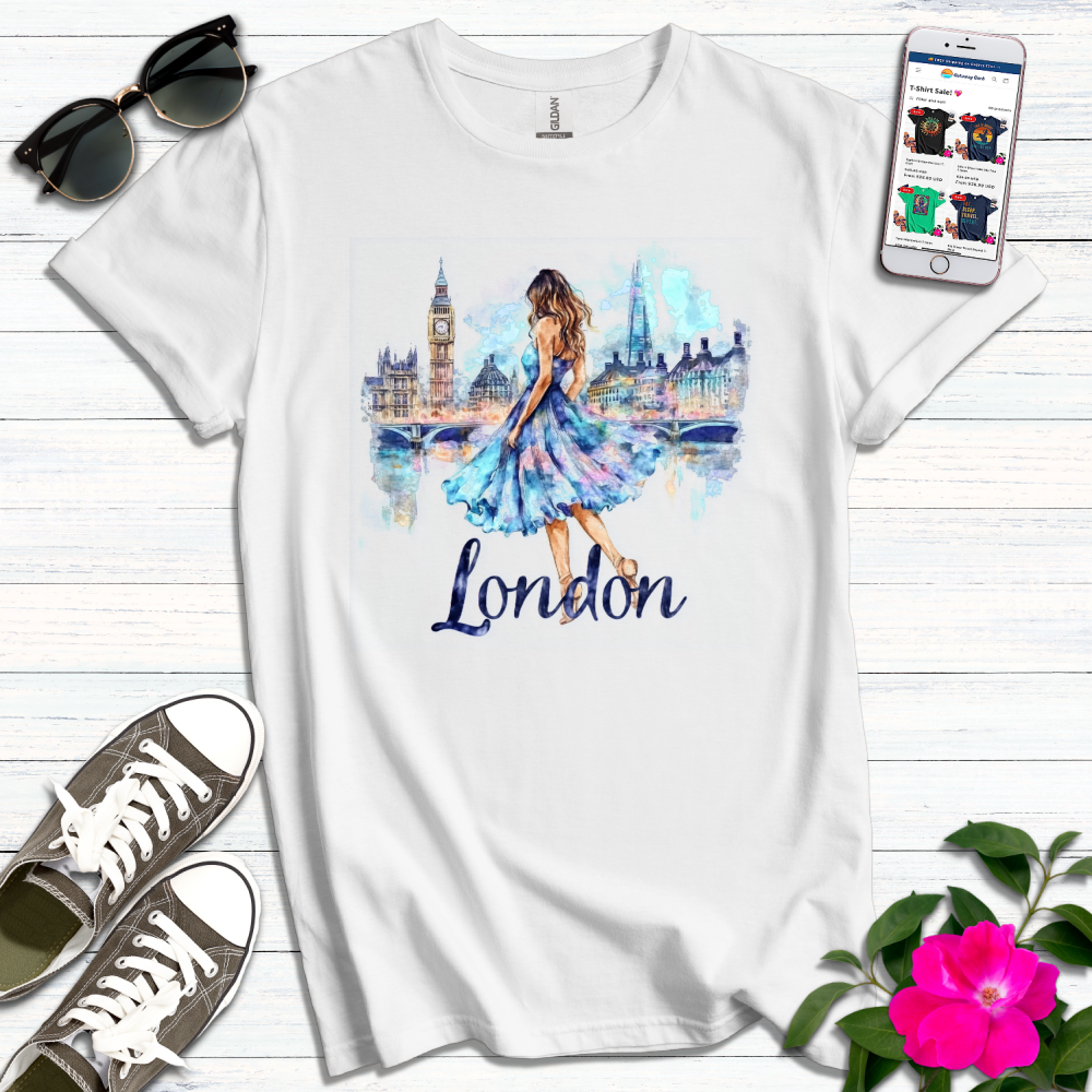 London Vibes Watercolor T-Shirt