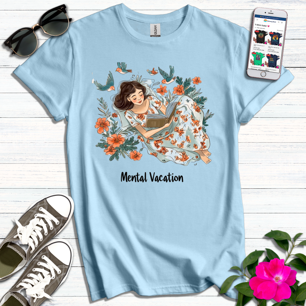 Mental Vacation Book Birds T-Shirt