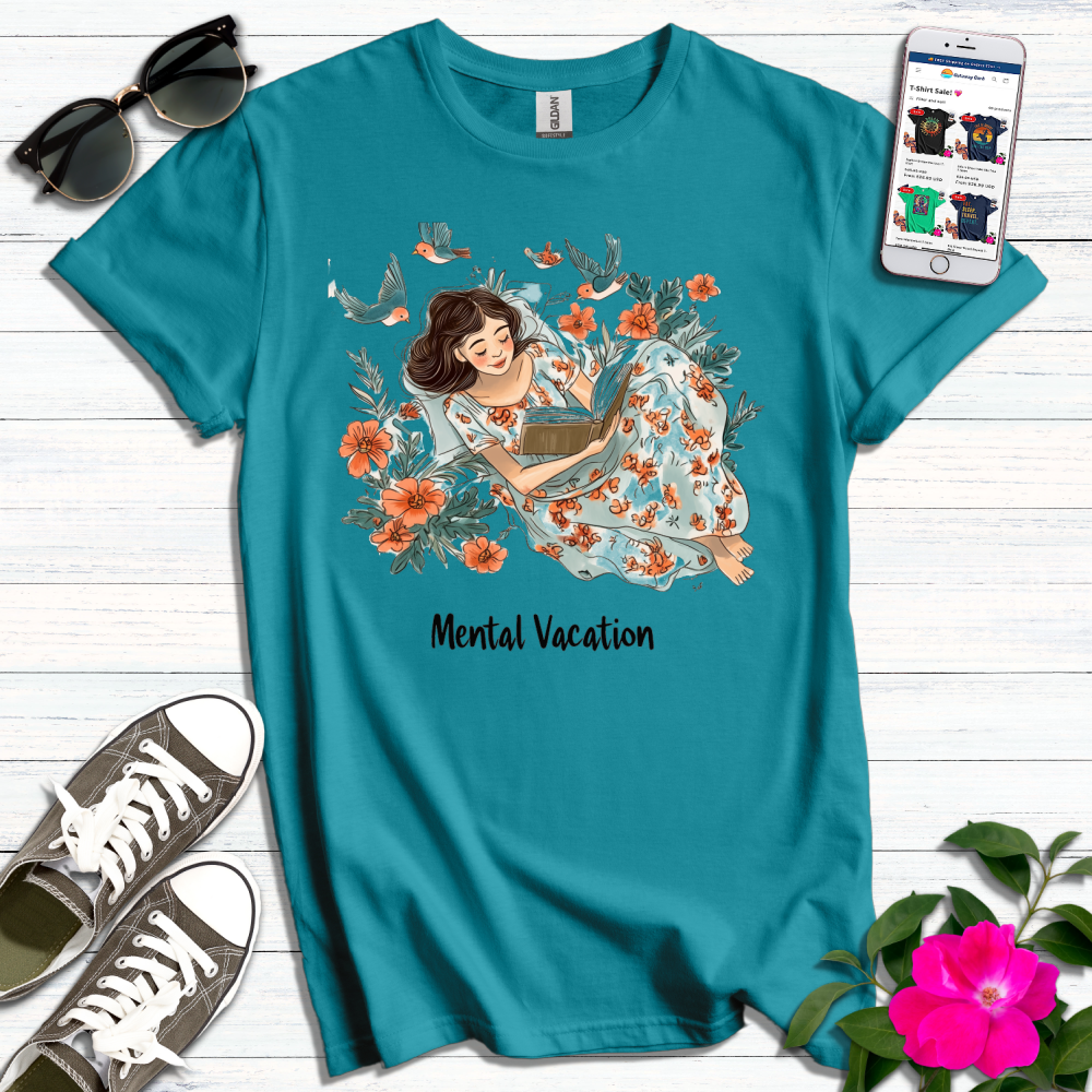 Mental Vacation Book Birds T-Shirt