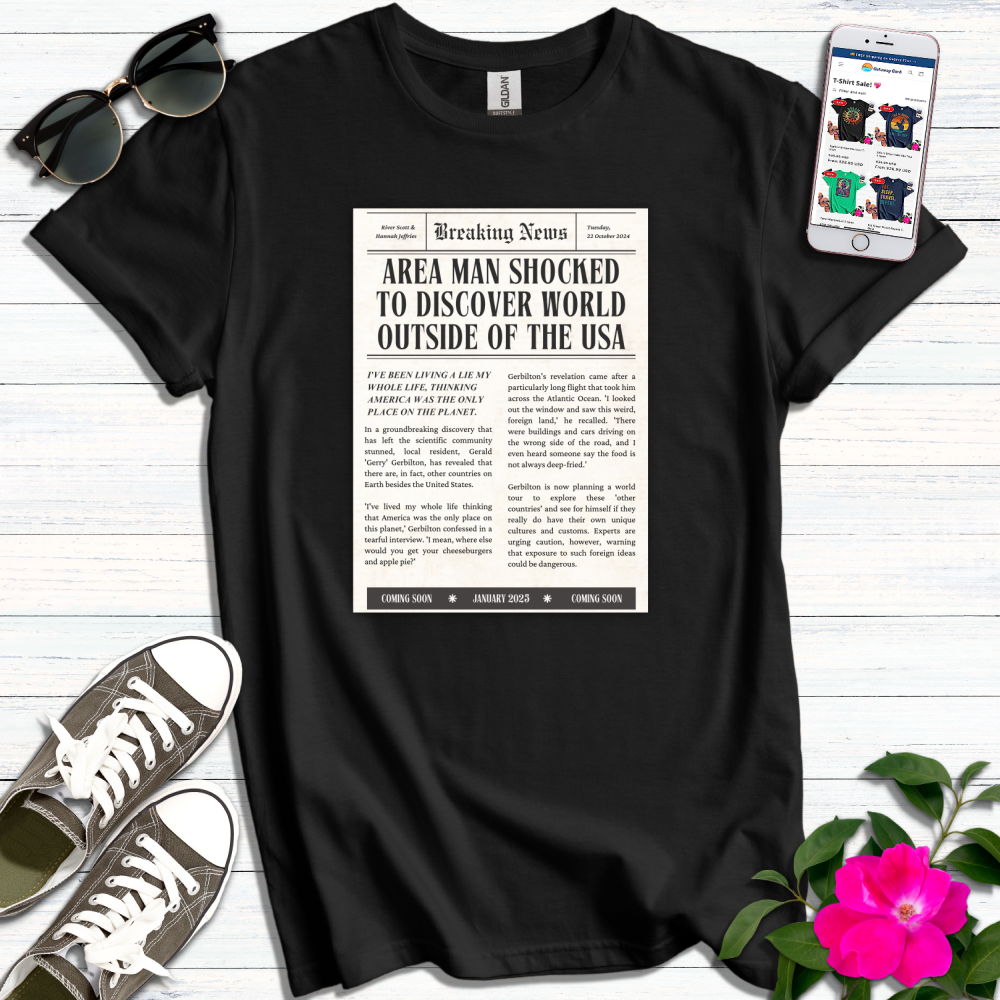 Newspaper World Outside USA T-Shirt