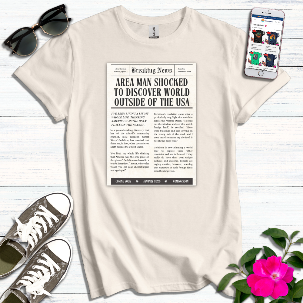 Newspaper World Outside USA T-Shirt