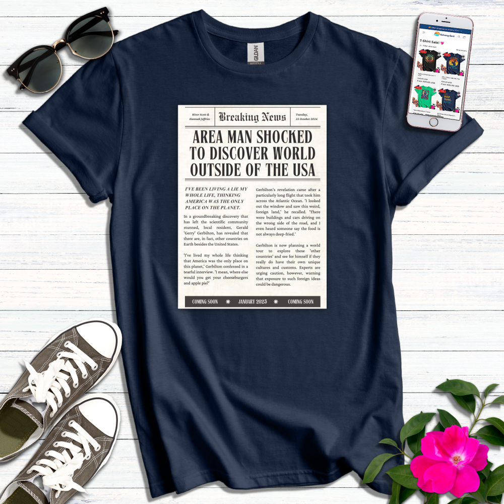 Newspaper World Outside USA T-Shirt