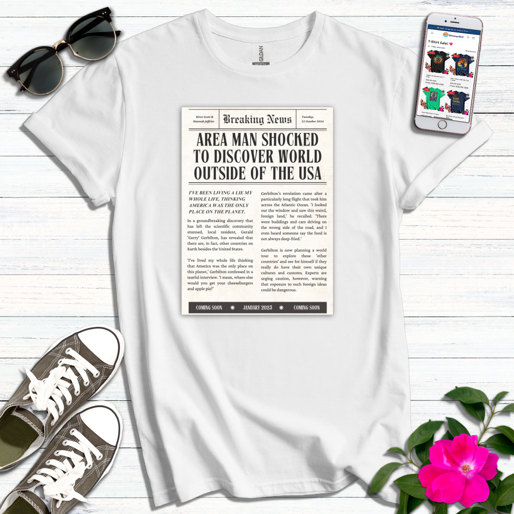 Newspaper World Outside USA T-Shirt