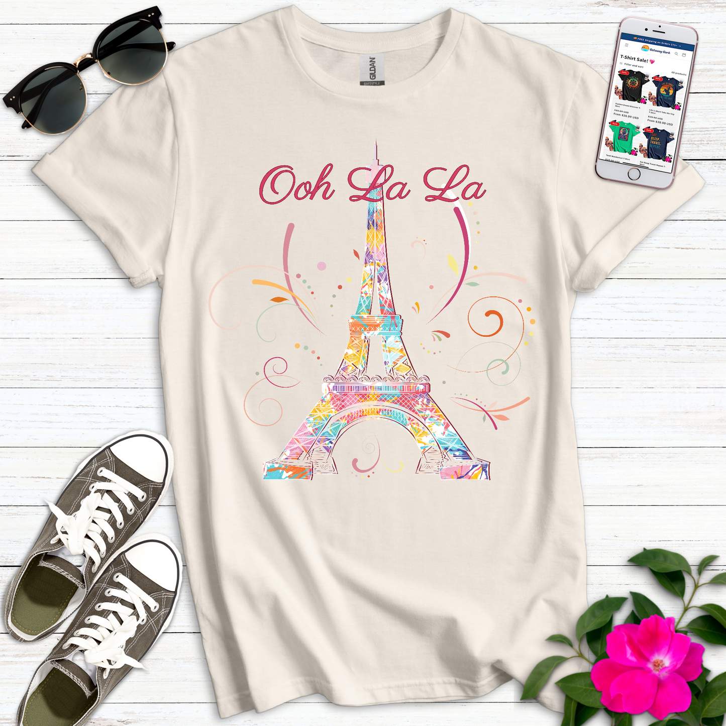 Ooh La La Paris Eiffel Tower T-Shirt