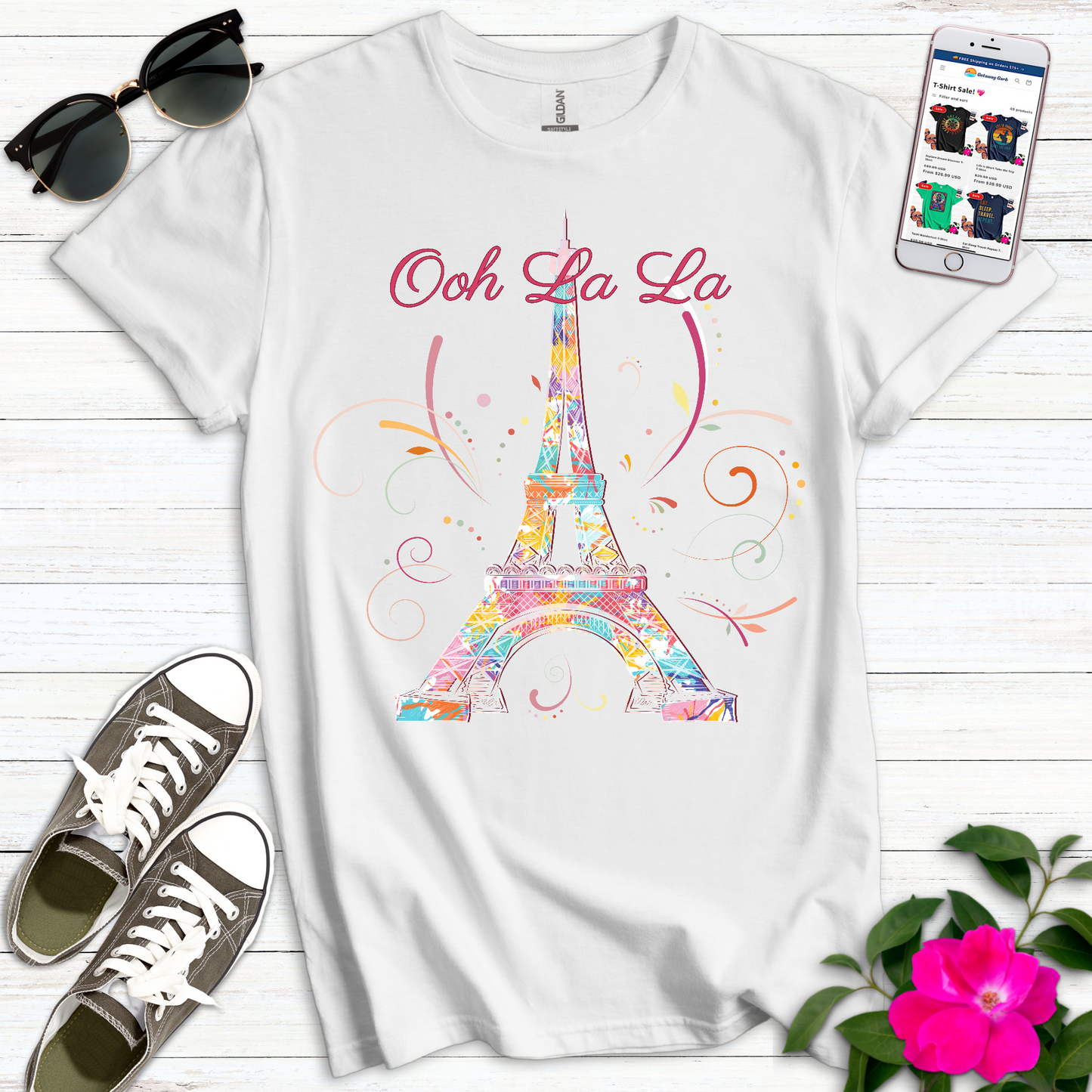 Ooh La La Paris Eiffel Tower T-Shirt