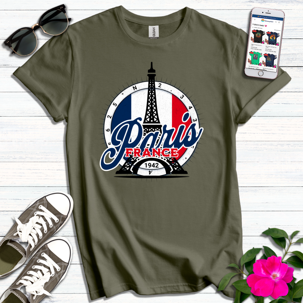 Paris France Eiffel Tower T-Shirt