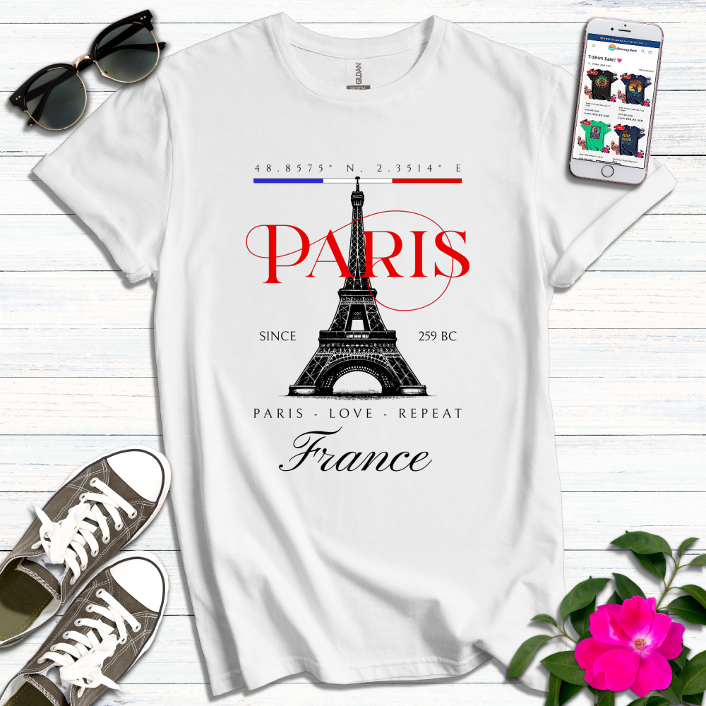 Paris Love Repeat T-Shirt