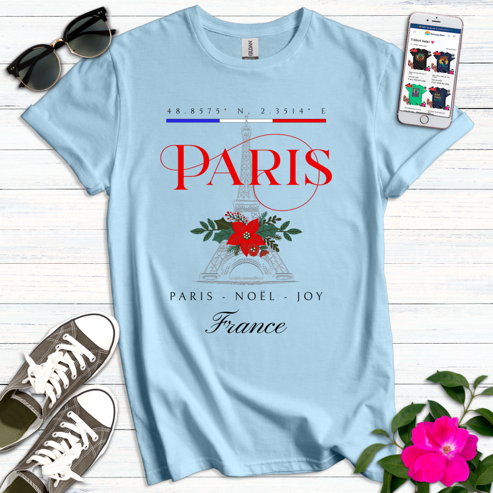 Paris Christmas Noël T-Shirt