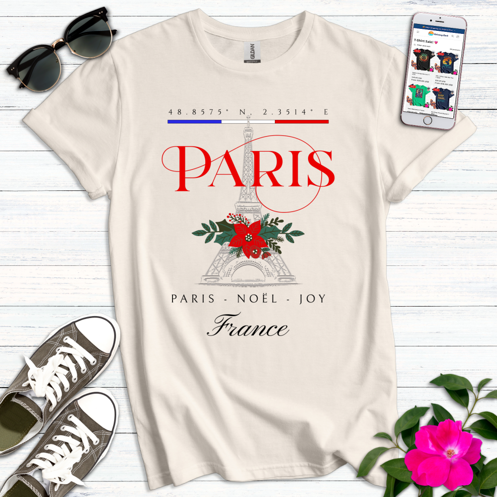 Paris Christmas Noël T-Shirt