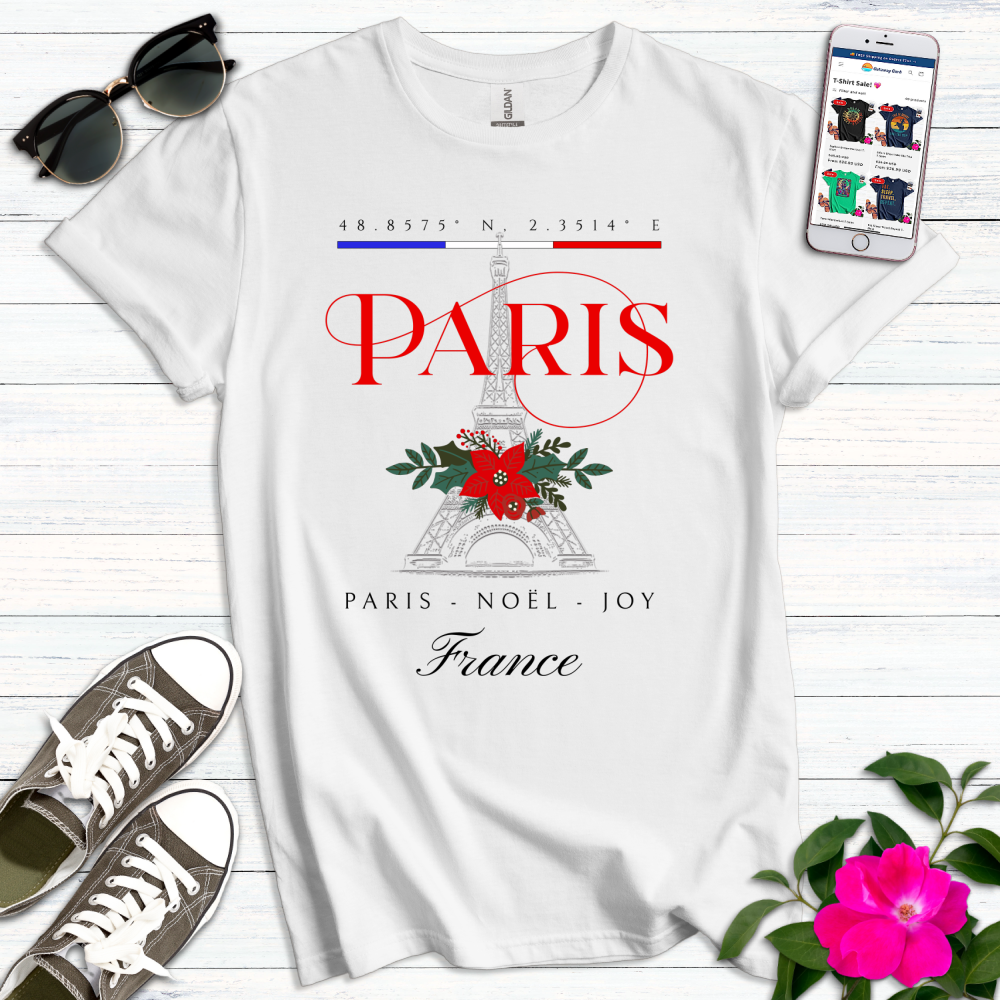 Paris Christmas Noël T-Shirt