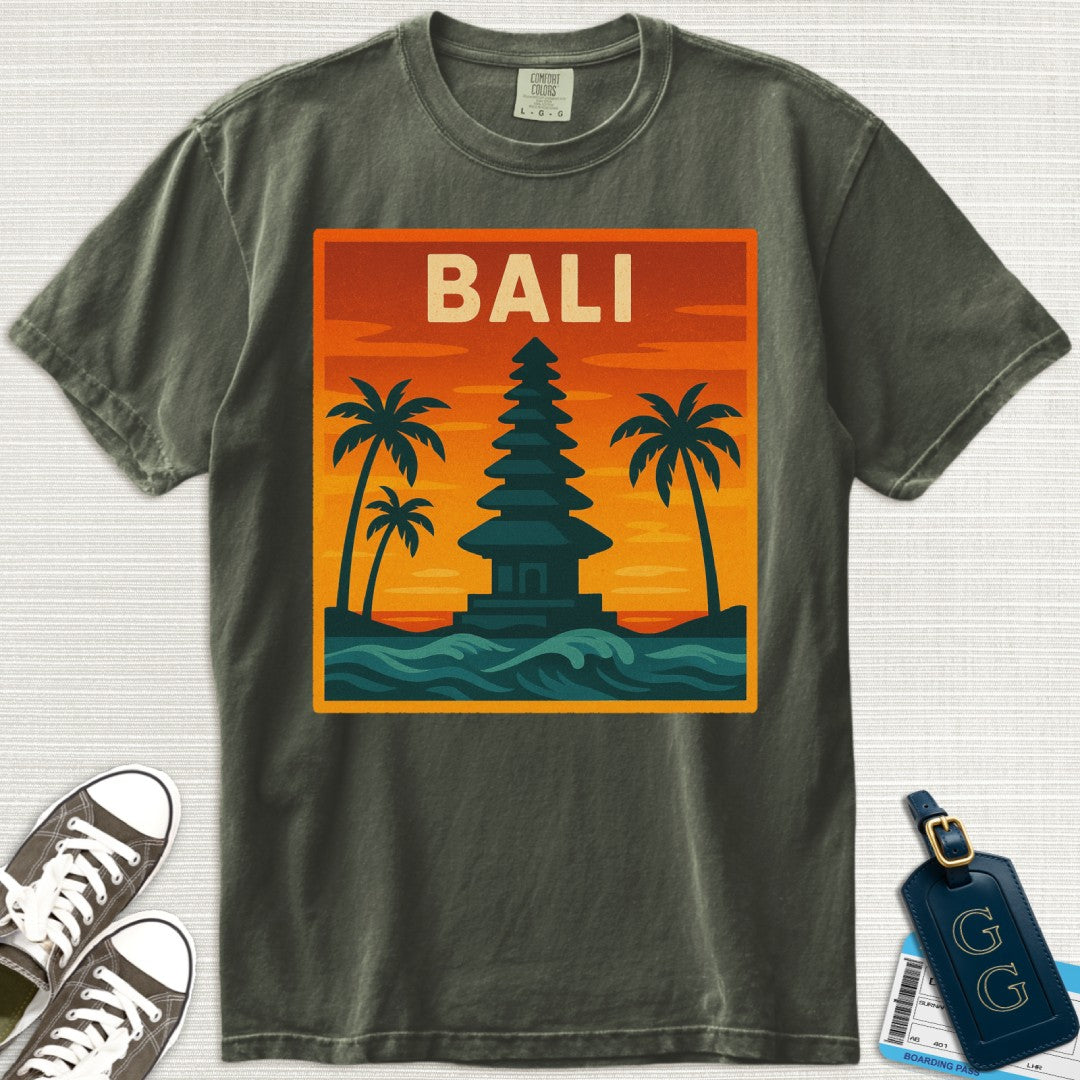 Bali Temple Waves T-Shirt