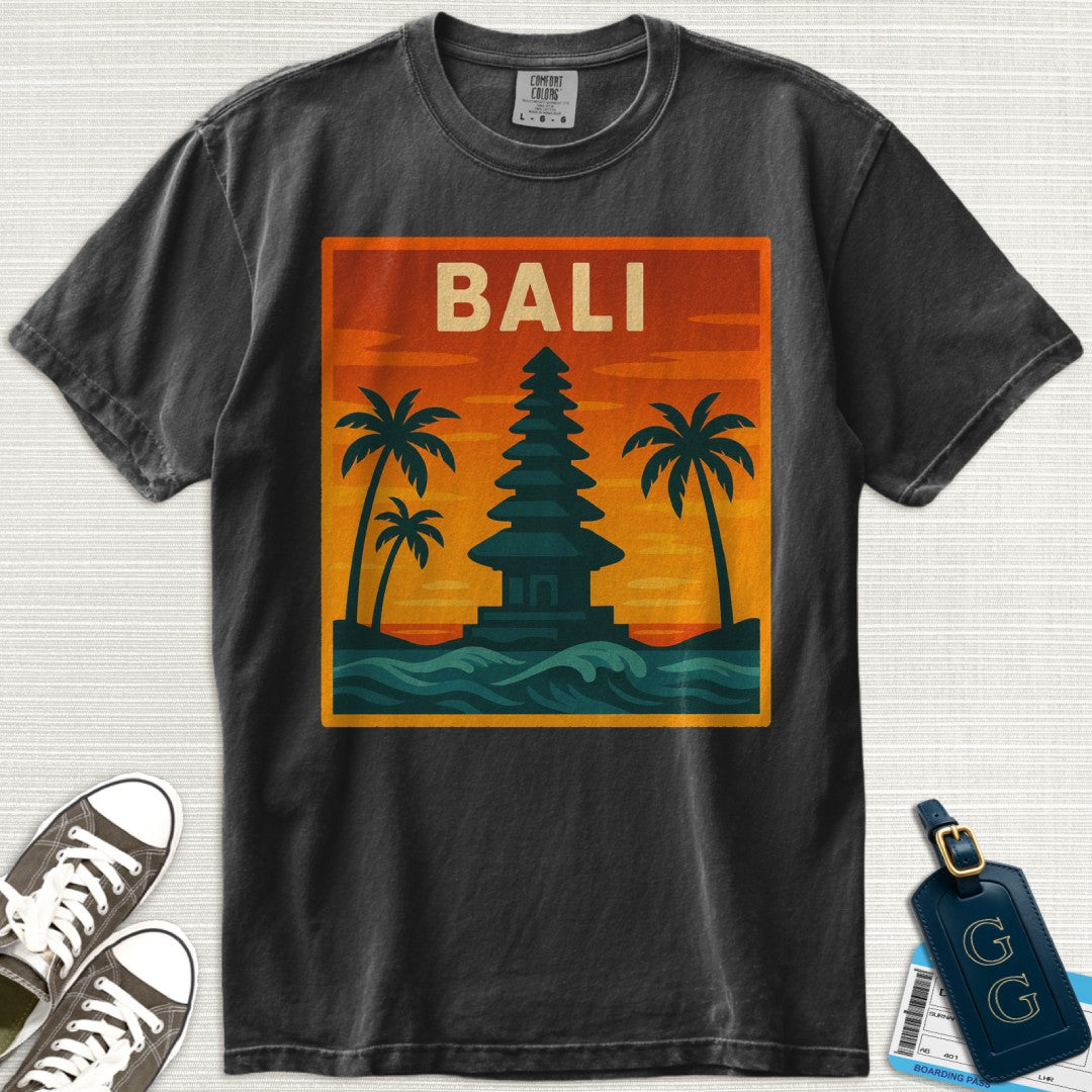 Bali Temple Waves T-Shirt