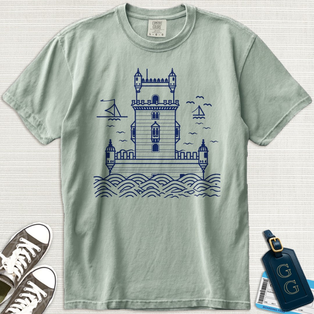 Lisbon Belém Tower Minimalist T-Shirt