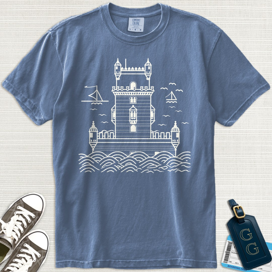 Lisbon Belém Tower Minimalist T-Shirt