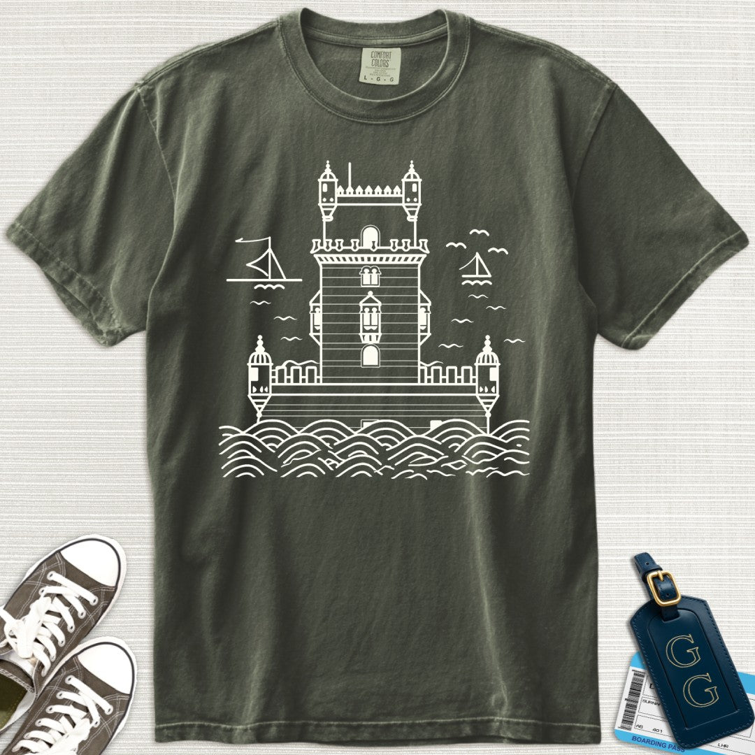 Lisbon Belém Tower Minimalist T-Shirt