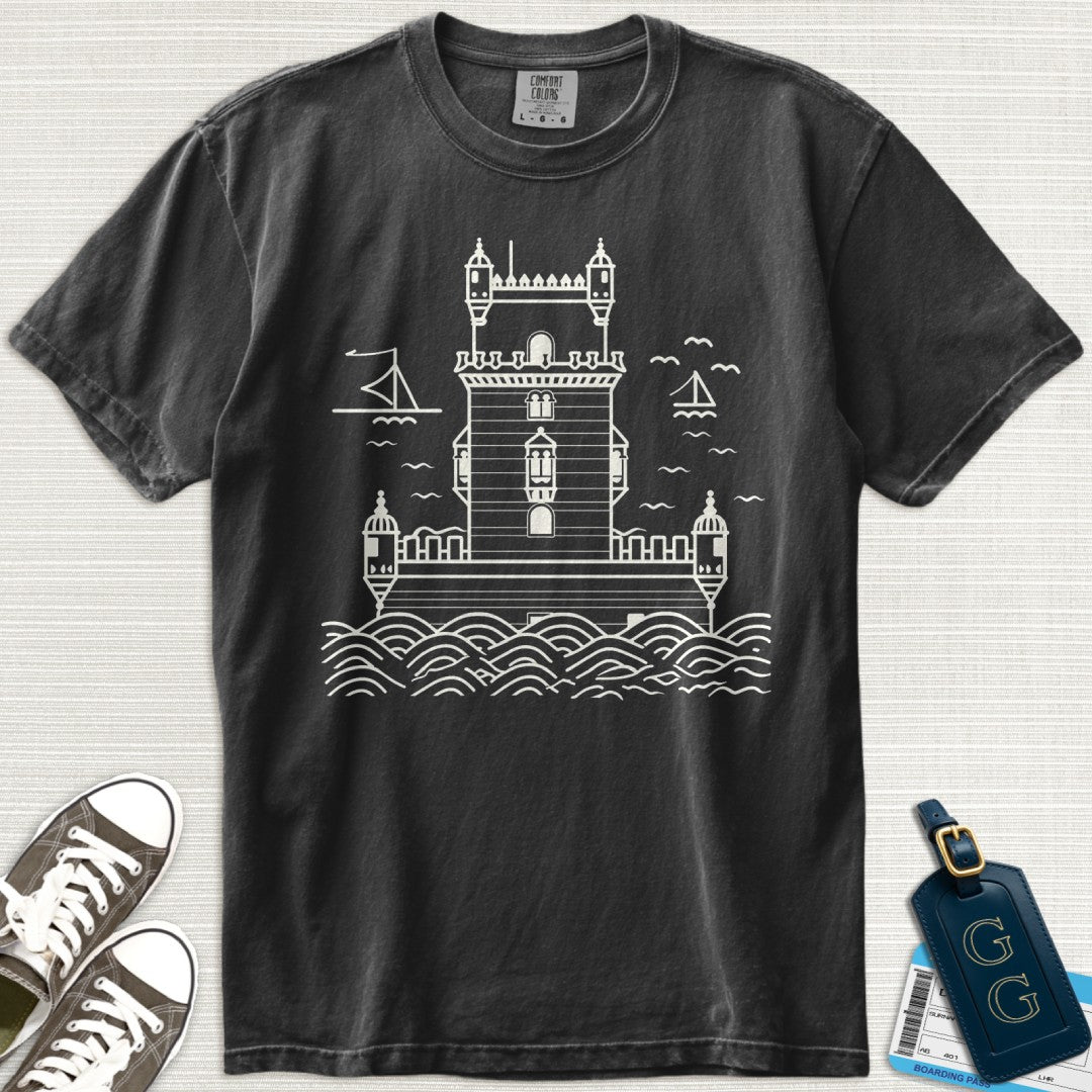 Lisbon Belém Tower Minimalist T-Shirt
