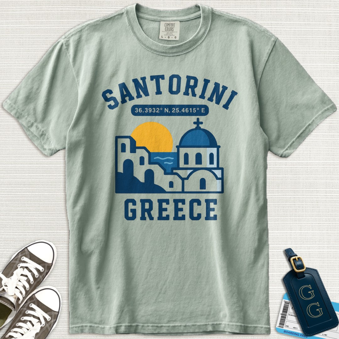 Charming Santorini Coordinates T-Shirt