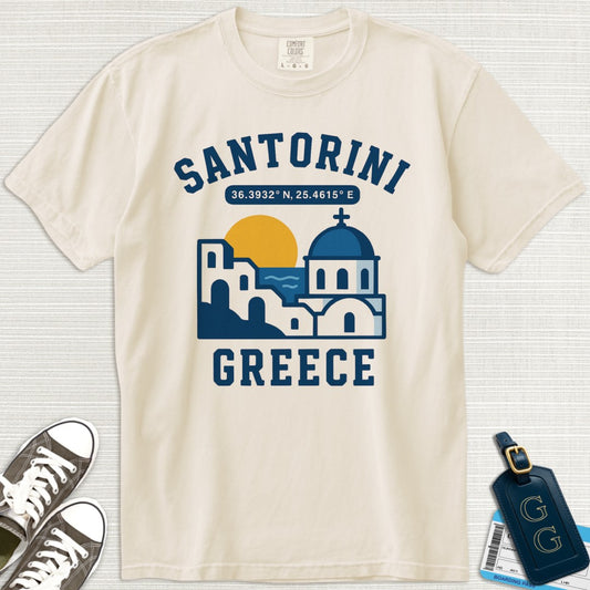 Charming Santorini Coordinates T-Shirt