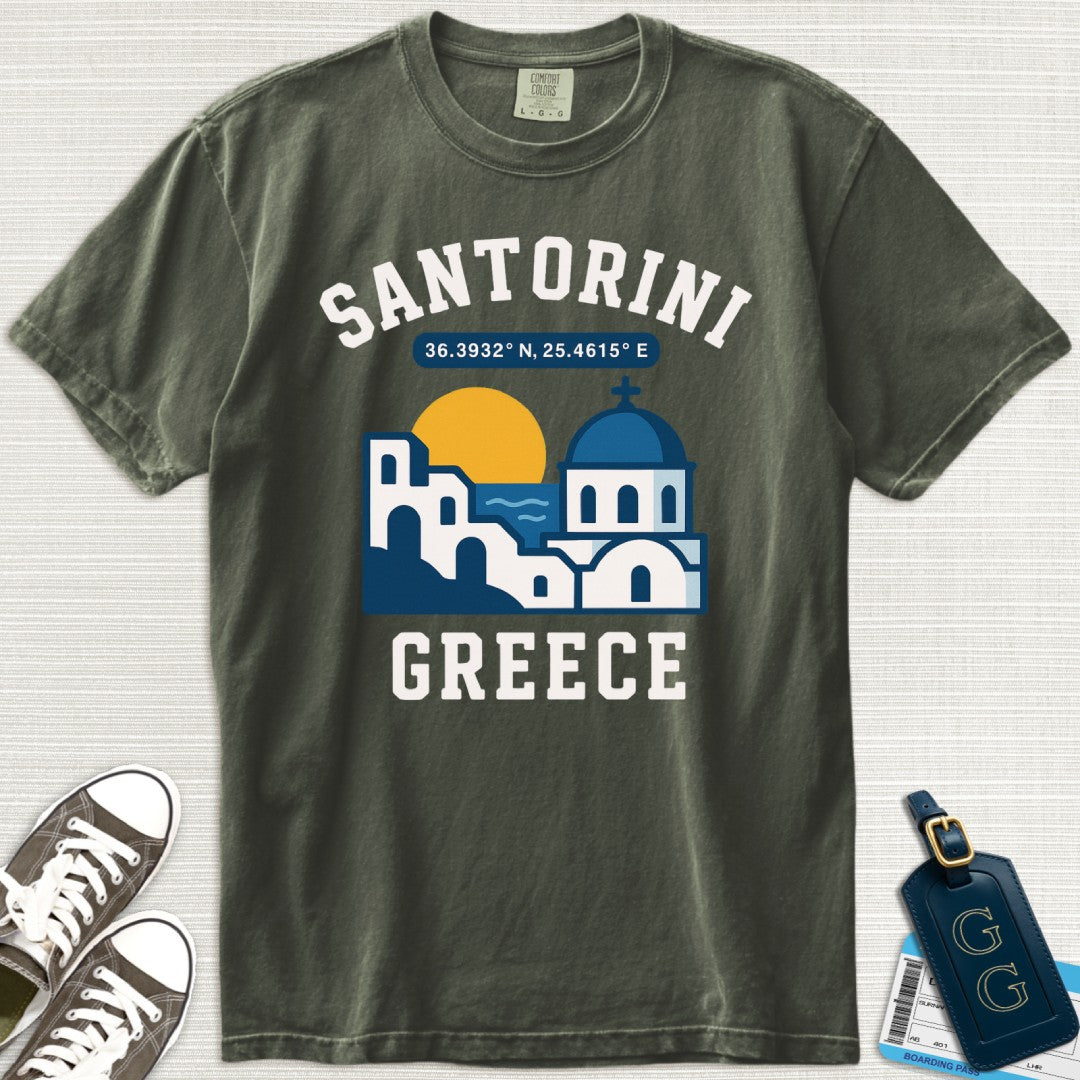 Charming Santorini Coordinates T-Shirt