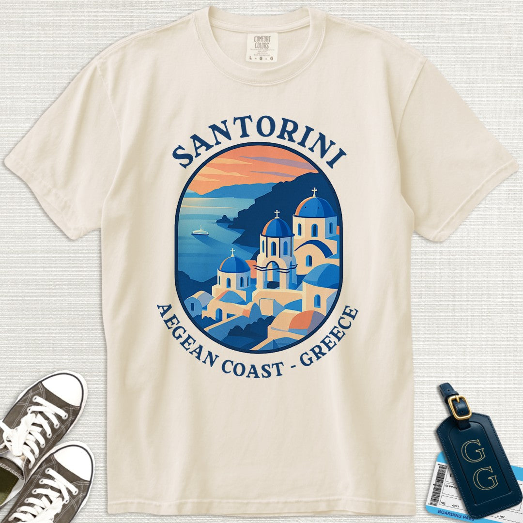 Beautiful Santorini Greece T-Shirt