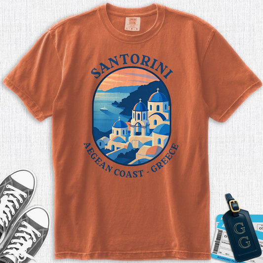 Beautiful Santorini Greece T-Shirt