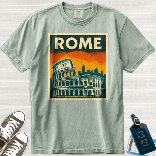 Rome Vintage Postcard T-Shirt